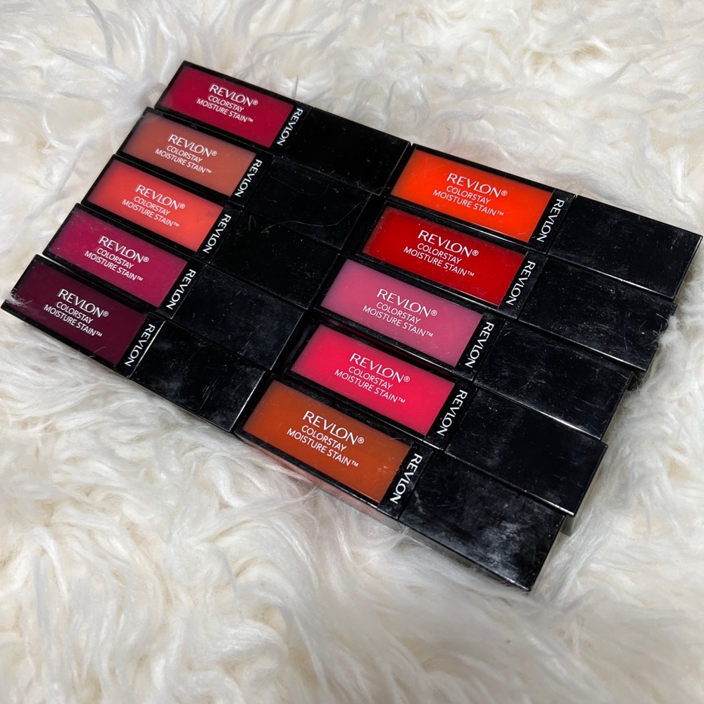 (4)Revlon Colorstay Moisture Stain Gloss Lip Color Shine Variety Shades Choice.